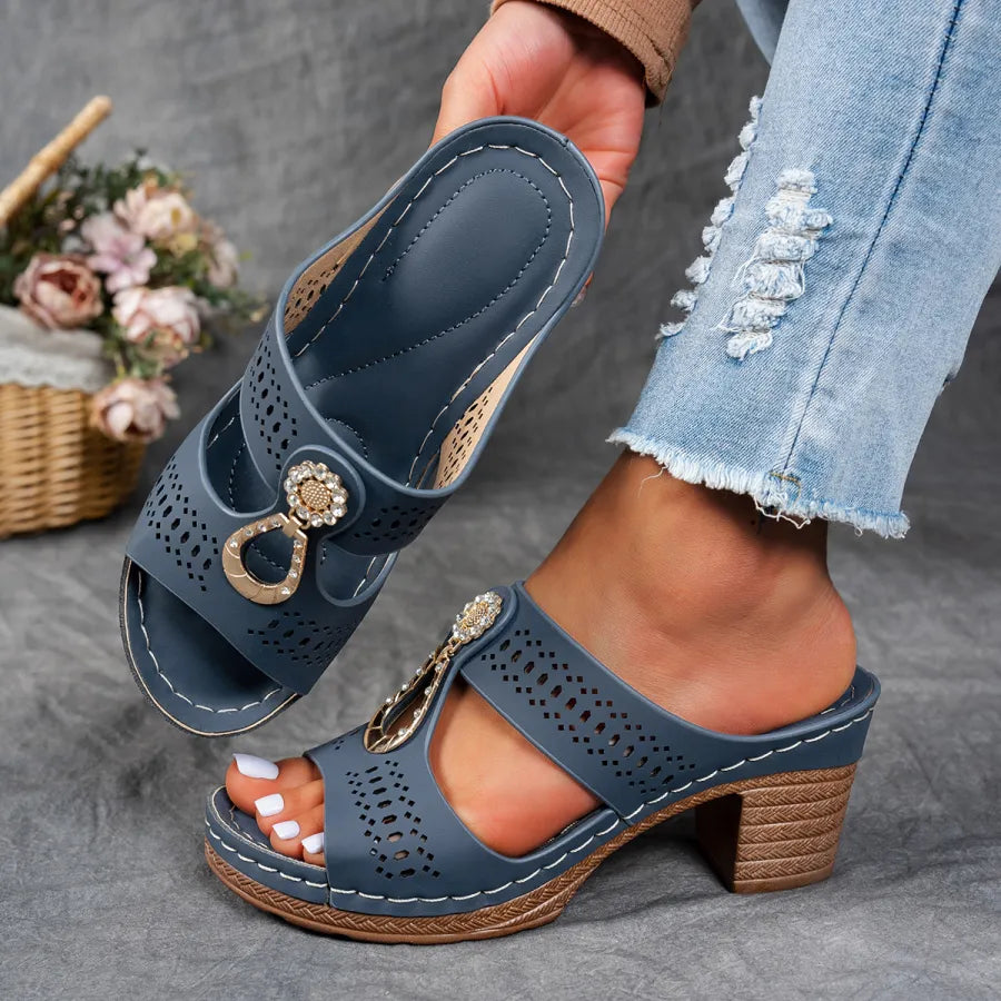 Bella Jewel Mule Sandals