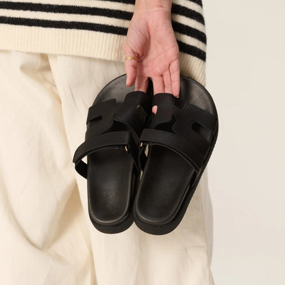 Heros Genuine Leather Slides