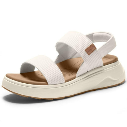 Ribbed Orthopedic Platform Sandals